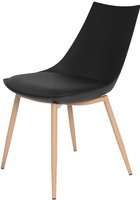 OUTLET - Krzesło z poduszką SARA - czarne
