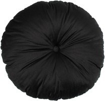 Okrągła poduszka OLIWIA 40 cm - czarna