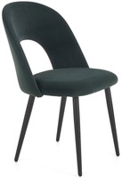 Tapicerowane krzesło K384 - ciemnozielony 