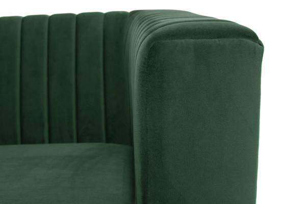Fotel tapicerowany OXFORD - ciemnozielony