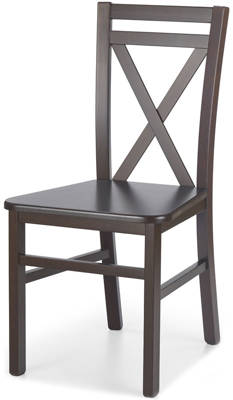 Krzesło drewniane do jadalni DARIUSZ - ciemny orzech
