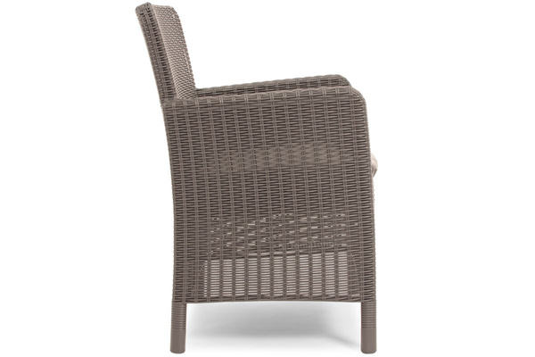 Krzesło fotel ogrodowy TRENTON- cappuccino