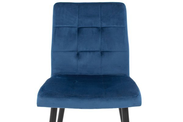 Krzesło tapicerowane glamour DIANA - granatowe