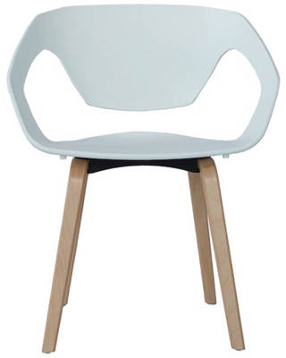 Nowoczesne krzesło z podłokietnikami fotel PORTO - biały