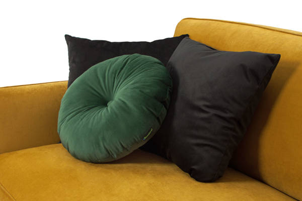 Okrągła poduszka OLIWIA 45 cm - zielona