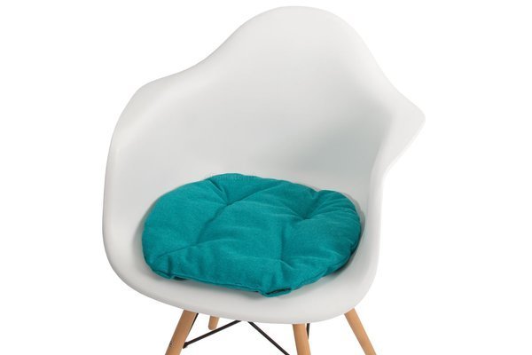 Poduszka na krzesło KAMILA 43 x 40 cm - turkusowa