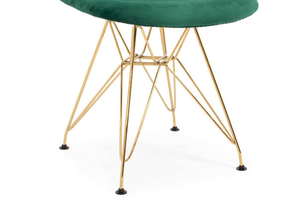 Stół PORTLAND (200/160x90) i 6 krzeseł VIOLET - zestaw do salonu - szary + zielony