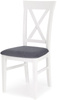 Krzesło do kuchni z poduszką BERGAMO - białe