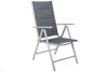 Krzesło ogrodowe składane aluminiowe WENECJA  - Srebrne