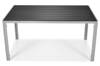 Stół ogrodowy aluminiowy MODENA 150 - Srebrno-czarny
